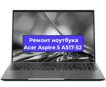 Чистка от пыли и замена термопасты на ноутбуке Acer Aspire 5 A517-52 в Москве